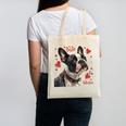 Boston Terrier Is My Valentine Cute Pet Dog Owner Valentine Canvas Tote Bag, trending gift