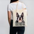 Boston Terrier Will Find And Lick You Bostie Mom Canvas Tote Bag, Couple Gifts, Mom Gifts, Boston Terrier Mom Gifts, trending gift
