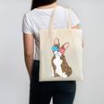 Brindle Boston Terrier Dog Patriotic Shirt USA Flag Canvas Tote Bag, Patriotic Boston Terrier Gifts, trending gift