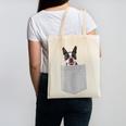 Dog In Your Pocket Boston Terrier For Men Women Girls Kids Canvas Tote Bag, trending gift