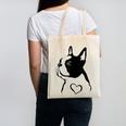 I Love My Boston Terrier Dog With Heart Canvas Tote Bag, trending gift
