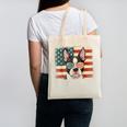 Patriotic Boston Terrier Dog Lover USA Flag 4th Of July For Men Women Kids Canvas Tote Bag, Patriotic Boston Terrier Gifts, Boston Terrier 4th Of July Gifts, trending gift