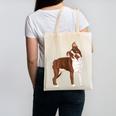 Red Boston Terrier Dog Canvas Tote Bag, trending gift