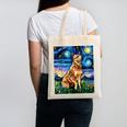 Red Heeler Starry Night Cattle Dog Colorful Art By Aja For Men Women Girls Kids Canvas Tote Bag, trending gift