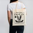 Retro Boston Terrier Coffee Dog Mom Coffee Lover Canvas Tote Bag, Couple Gifts, Mom Gifts, Boston Terrier Mom Gifts, trending gift