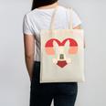 Retro Heart Boston Terrier Dog Vintage Valentine Canvas Tote Bag, trending gift