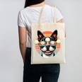 Retro Sunset Sunglasses Boston Terrier Boston Bull Bostie Canvas Tote Bag, trending gift