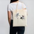 Skeleton Chasing Dog Boston Terrier Halloween Pet Lover Canvas Tote Bag, Boston Terrier Halloween Gifts, trending gift