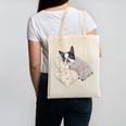 Sleepy Boston Terrier Pajama Men Women Kids Canvas Tote Bag, trending gift