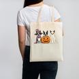 Spooky Ghost Boston Terrier Pumpkin Halloween Dog Lover Canvas Tote Bag, Boston Terrier Ghost Gifts, Boston Terrier Halloween Gifts, trending gift