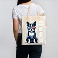 USA Flag Boston Terrier Best Dog Mom Ever 2025 Canvas Tote Bag, Couple Gifts, Mom Gifts, Boston Terrier Mom Gifts, trending gift