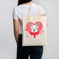Valentine's Day Boston Terrier Heart Canvas Tote Bag, trending gift