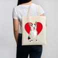 Valentine's Day Boston Terrier Lover Canvas Tote Bag, trending gift