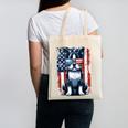 Vintage Boston Terrier Dog American USA US Flag Pets Lovers Canvas Tote Bag, American Boston Terrier Gifts, trending gift