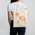 Vintage Floral Boston Terrier For Dog Lover Canvas Tote Bag, trending gift