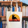 Boston Terrier Bostie Sunset Retro Dog Pet Mom Dad Canvas Tote Bag, Boston Terrier Mom Tote Bags, Boston Terrier Dad Tote Bags, funny gift