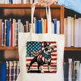 Boston Terrier Dog 4th Of July USA American Flag Patriotic Canvas Tote Bag, Patriotic Boston Terrier Tote Bags, American Boston Terrier Tote Bags, Boston Terrier 4th Of July Tote Bags, funny gift