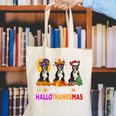 Boston Terrier Dog Halloween Christmas Hallothanksmas Men Women Kids Canvas Tote Bag, Boston Terrier Halloween Tote Bags, Boston Terrier Christmas Tote Bags, funny gift