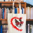 Boston Terrier Dog Mom Dad Valentine’s Day Pet Lover For Men Women Kids Canvas Tote Bag, Boston Terrier Mom Tote Bags, Boston Terrier Dad Tote Bags, funny gift