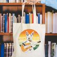 Boston Terrier Guitar Retro Canvas Tote Bag, funny gift