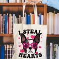 Boston Terrier Heart Glasses Girls Bostie Valentines Day Canvas Tote Bag, funny gift