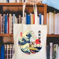 Boston Terrier Japanese Kanagawa Wave Surf Loyal Dog Men Women Kids Canvas Tote Bag, funny gift