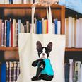 Boston Terrier I Love Mom Apparel Canvas Tote Bag, Boston Terrier Mom Tote Bags, funny gift