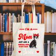 Boston Terrier Mom American Gentleman Dog Mother's Day Canvas Tote Bag, Boston Terrier Mom Tote Bags, American Boston Terrier Tote Bags, funny gift