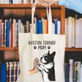 Boston Terrier Mom Dogs Mum Woman Canvas Tote Bag, Boston Terrier Mom Tote Bags, funny gift