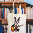 Boston Terrier Playing Guitar Boston Terrier Canvas Tote Bag, funny gift