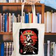 Boston Terrier Samurai Ninja Vintage Anime Japanese Ukiyo-e Canvas Tote Bag, funny gift