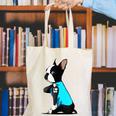 Boston Terrier Tattoos I Love Mom Canvas Tote Bag, Boston Terrier Mom Tote Bags, funny gift