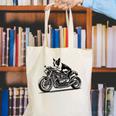 Cool Boston Terrier Riding a Motorcycle Biker Dog Lover For Men Women Kids Canvas Tote Bag, Boston Terrier Riding Tote Bags, funny gift