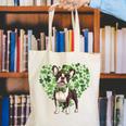 Cute Boston Terrier Shamrock St Patrick's Day Dog Lover Men Women Kids Canvas Tote Bag, funny gift