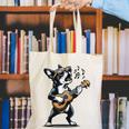 Dog Playing Guitar Singing Boston Terrier For Men Women Girls Kids Canvas Tote Bag, funny gift