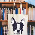 Kids Boston Terrier Dog For Women And Girls Canvas Tote Bag, funny gift