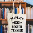 Property Of Boston Terrier Boston Terrier Shirt Canvas Tote Bag, funny gift