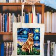 Red Heeler Starry Night Cattle Dog Colorful Art By Aja For Men Women Girls Kids Canvas Tote Bag, funny gift