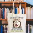 Siberian Husky Professional Human Trainer Canvas Tote Bag, funny gift