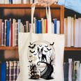 Spooky Halloween Moon Boston Terrier Boston Bull Bostie Canvas Tote Bag, Boston Terrier Halloween Tote Bags, funny gift