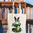 St Patrick's Day Leprechaun Boston Terrier Dog Shamrock For Men Women Kids Canvas Tote Bag, funny gift