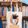 Vintage Boston Terrier Grandma Wear Sunglasses Dog Lover Men Women Girls Kids Canvas Tote Bag, funny gift