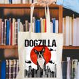 Vintage Japanese Dogzilla Boston Terrier Canvas Tote Bag, funny gift