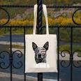 4th July Blue Heeler Dog Merica Patriotic USA Flag Cute Canvas Tote Bag, funny design