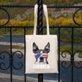 Boston Terrier 4th Of July Merica Men Women USA Flag Vintage Canvas Tote Bag, Boston Terrier 4th Of July Gifts, funny design