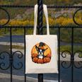 Boston Terrier Bostie Dog Breed Pet Halloween Pumpkins Canvas Tote Bag, Boston Terrier Halloween Gifts, funny design