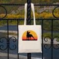 Boston Terrier Bostie Sunset Retro Dog Pet Mom Dad Canvas Tote Bag, Couple Gifts, Mom Gifts, Boston Terrier Dad Gifts, Boston Terrier Mom Gifts, funny design
