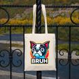 Boston Terrier Bruh Dog Lover Canvas Tote Bag, funny design