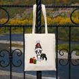 Boston Terrier Christmas T Shirt-Life Is Merrier Premium Tri-Blend Canvas Tote Bag, Boston Terrier Christmas Gifts, funny design