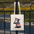 Boston Terrier Dog Merica 4th Of July Usa American Flag Men Canvas Tote Bag, American Boston Terrier Gifts, Boston Terrier 4th Of July Gifts, funny design